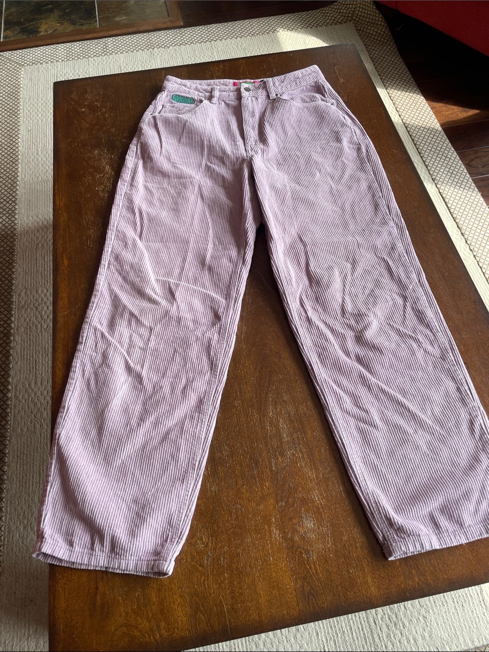 Empyre Lavender Corduroy Wide-Leg Jeans